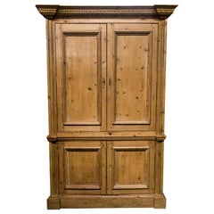 Large English Four Door Cupboard