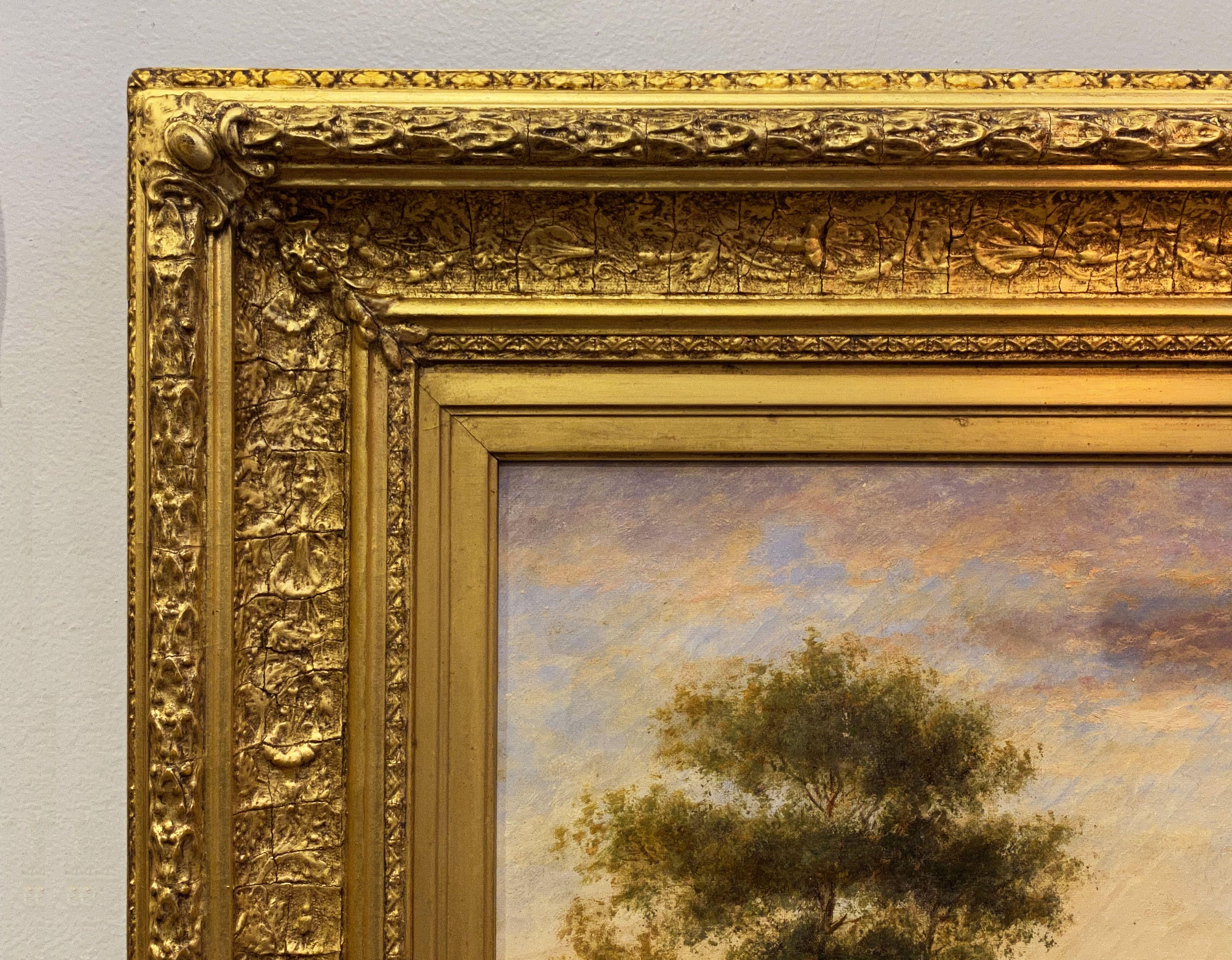 large oil painting framed