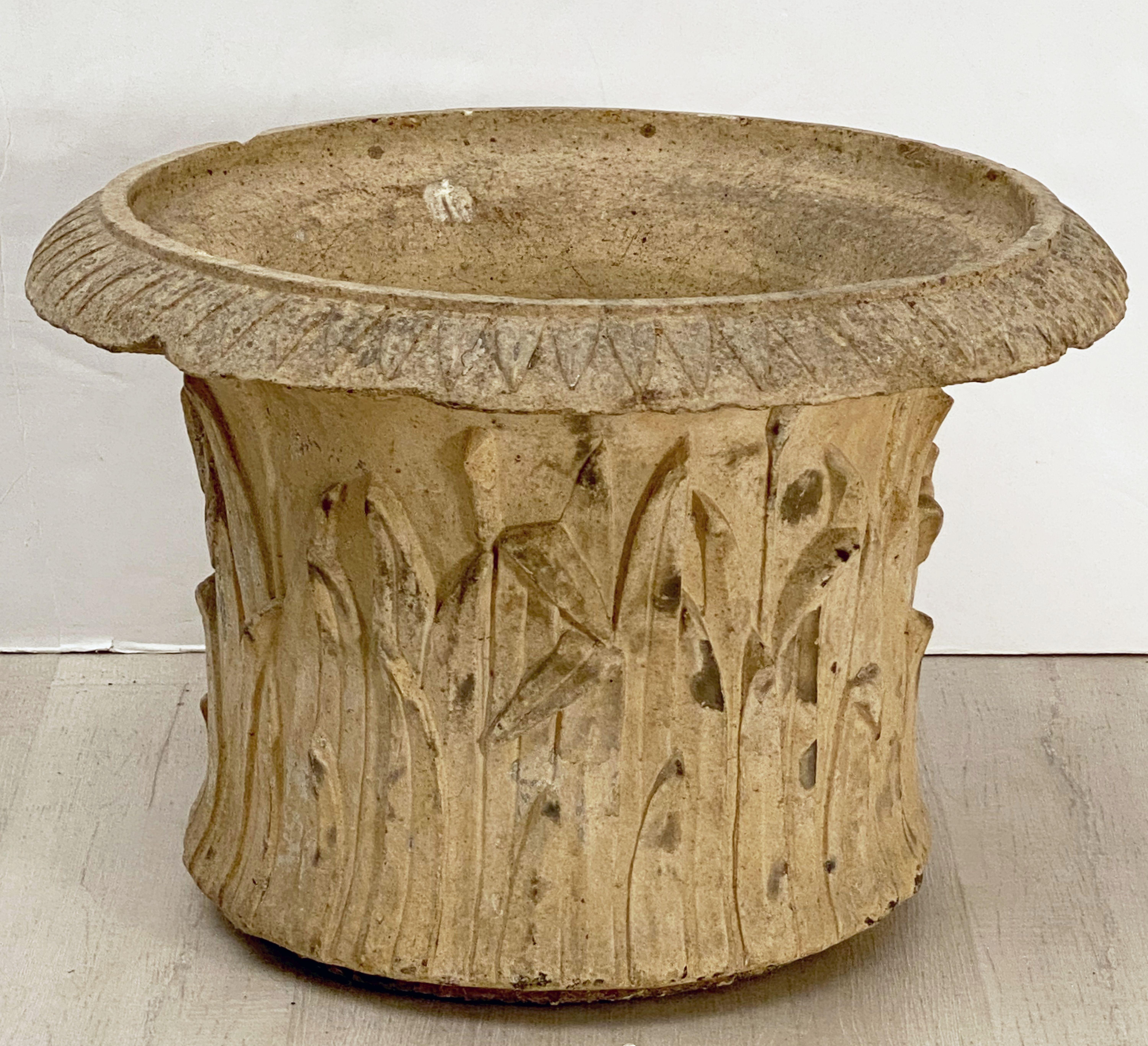 Large English Garden Planter Pot or Urn of Terracotta from the 19th Century 13