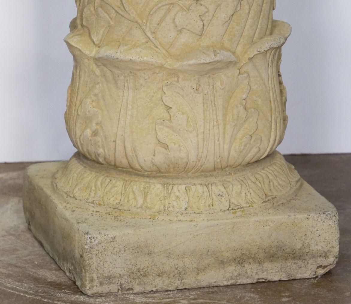 Large English Garden Stone Bird Bath with Faux Ivy Relief 10