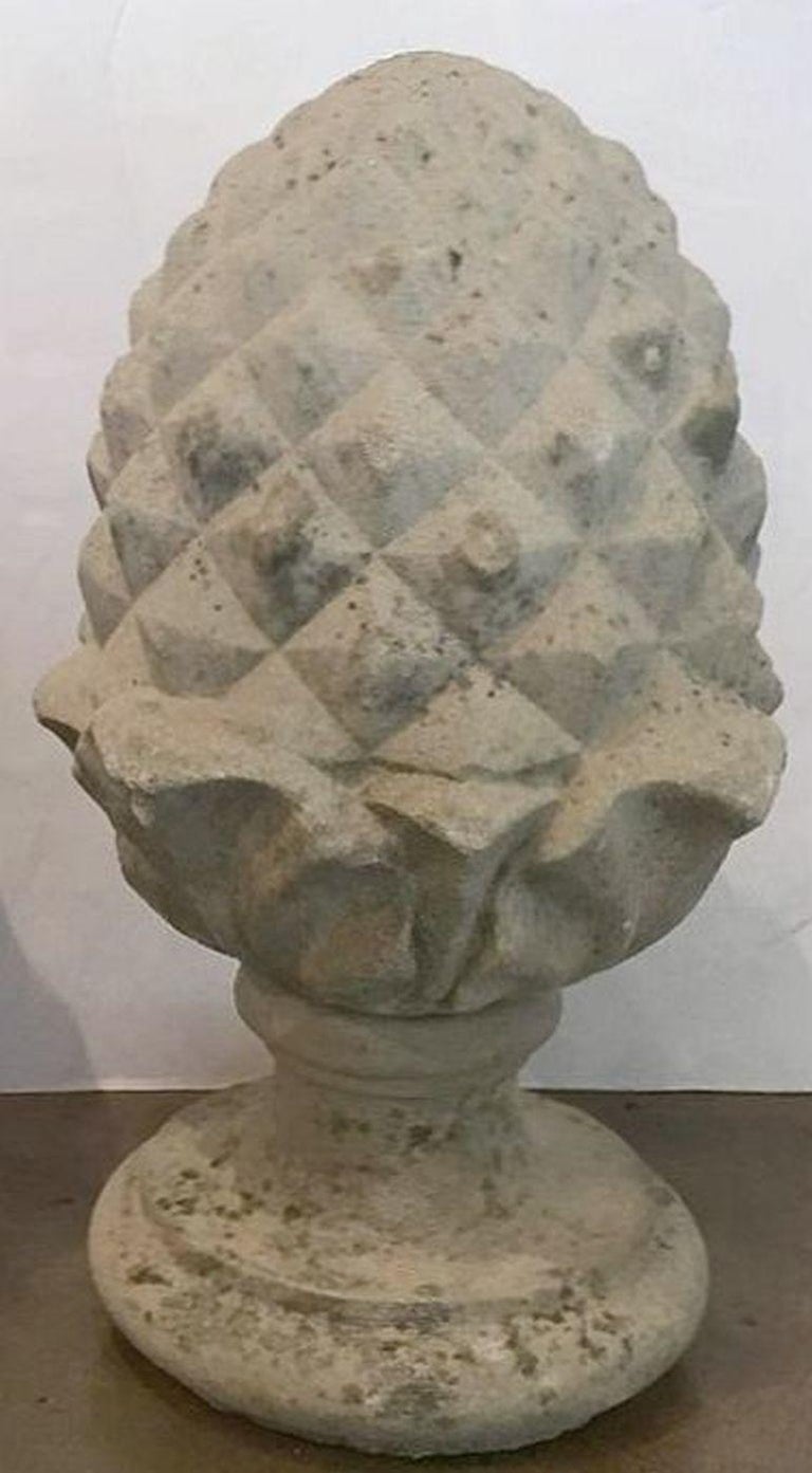 Large English Garden Stone Finial at 1stDibs