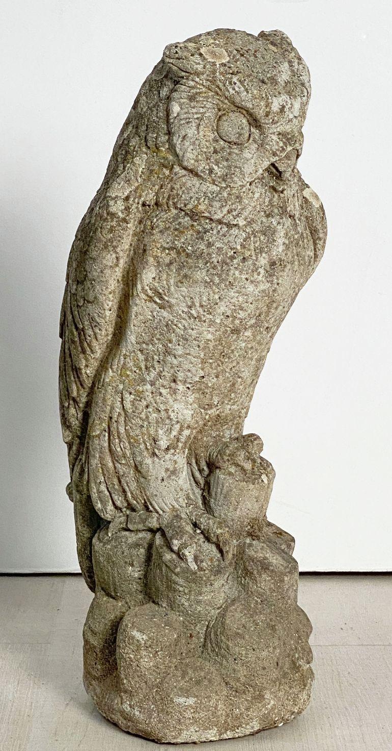 Large English Garden Stone Owl 2