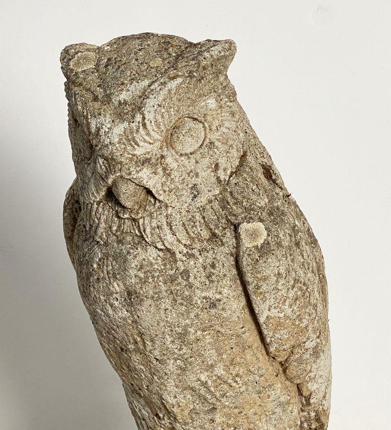 large owl statue