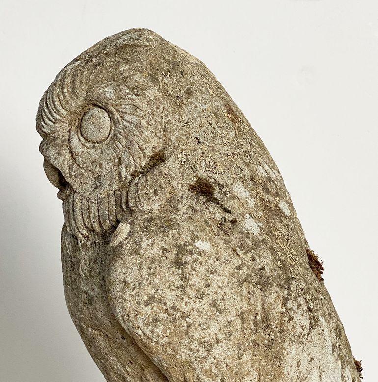 Cast Stone Large English Garden Stone Owl