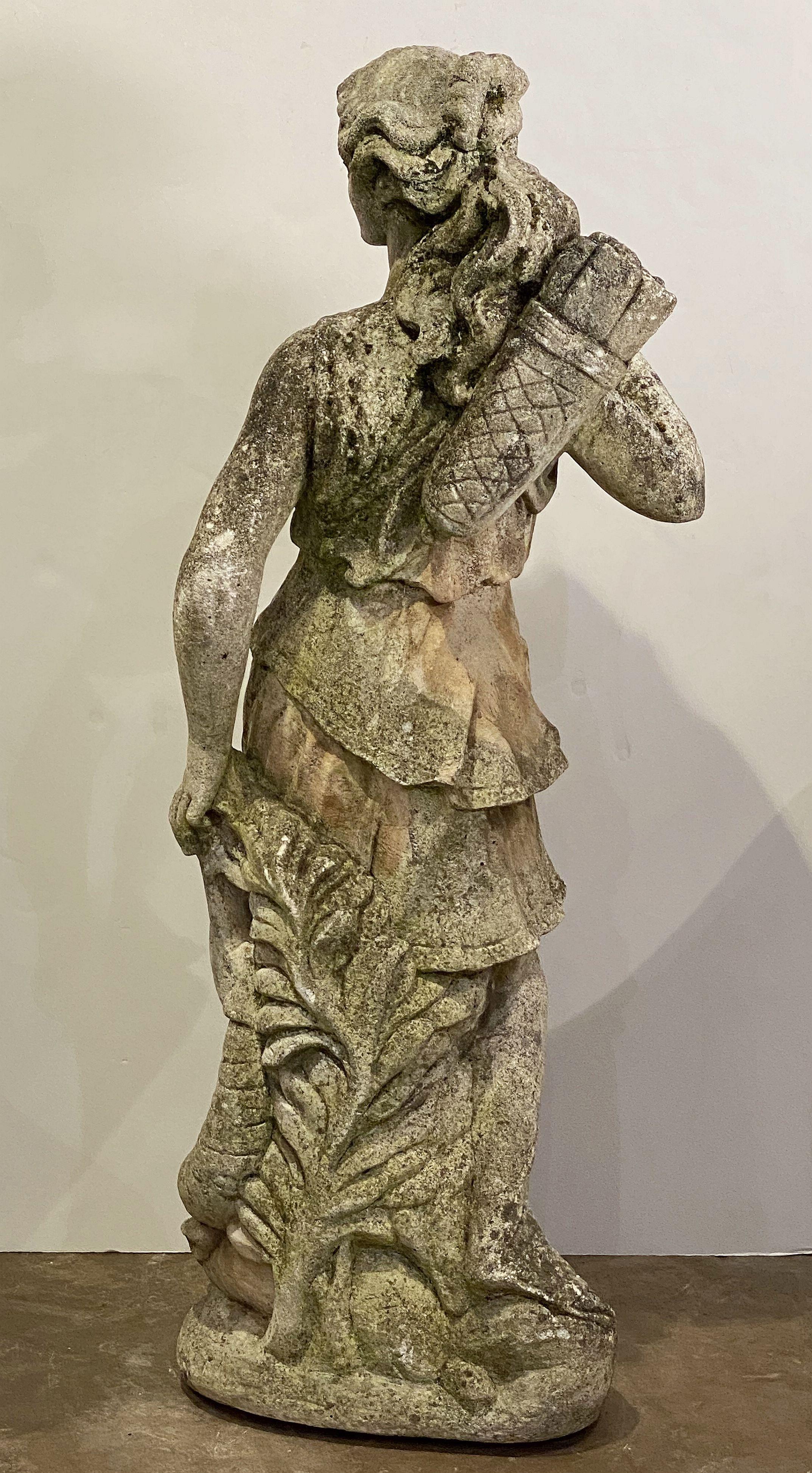 Large English Garden Stone Statue of Diana 6
