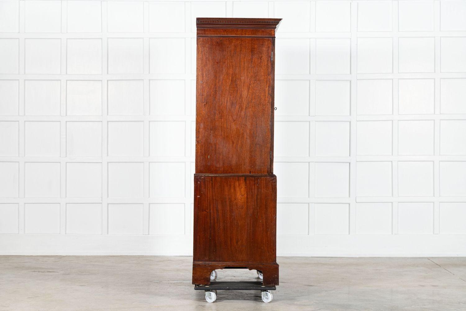 Large English George III Mahogany Linen Press 3