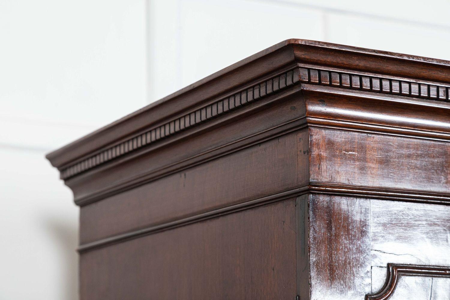 Large English George III Mahogany Linen Press 5