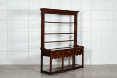 Large English George III Oak Dresser