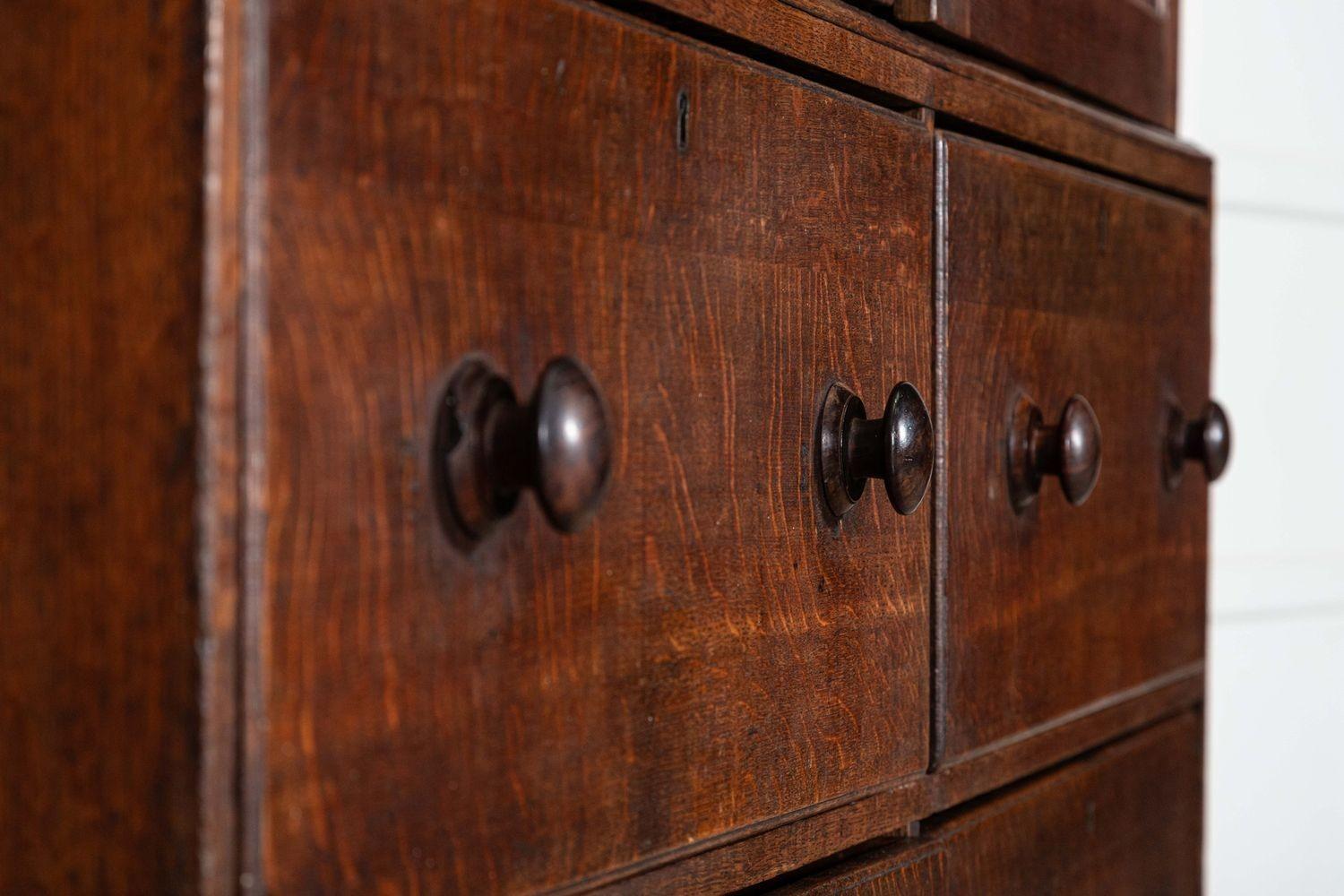 Large English George III Oak Housekeepers Cupboard 9