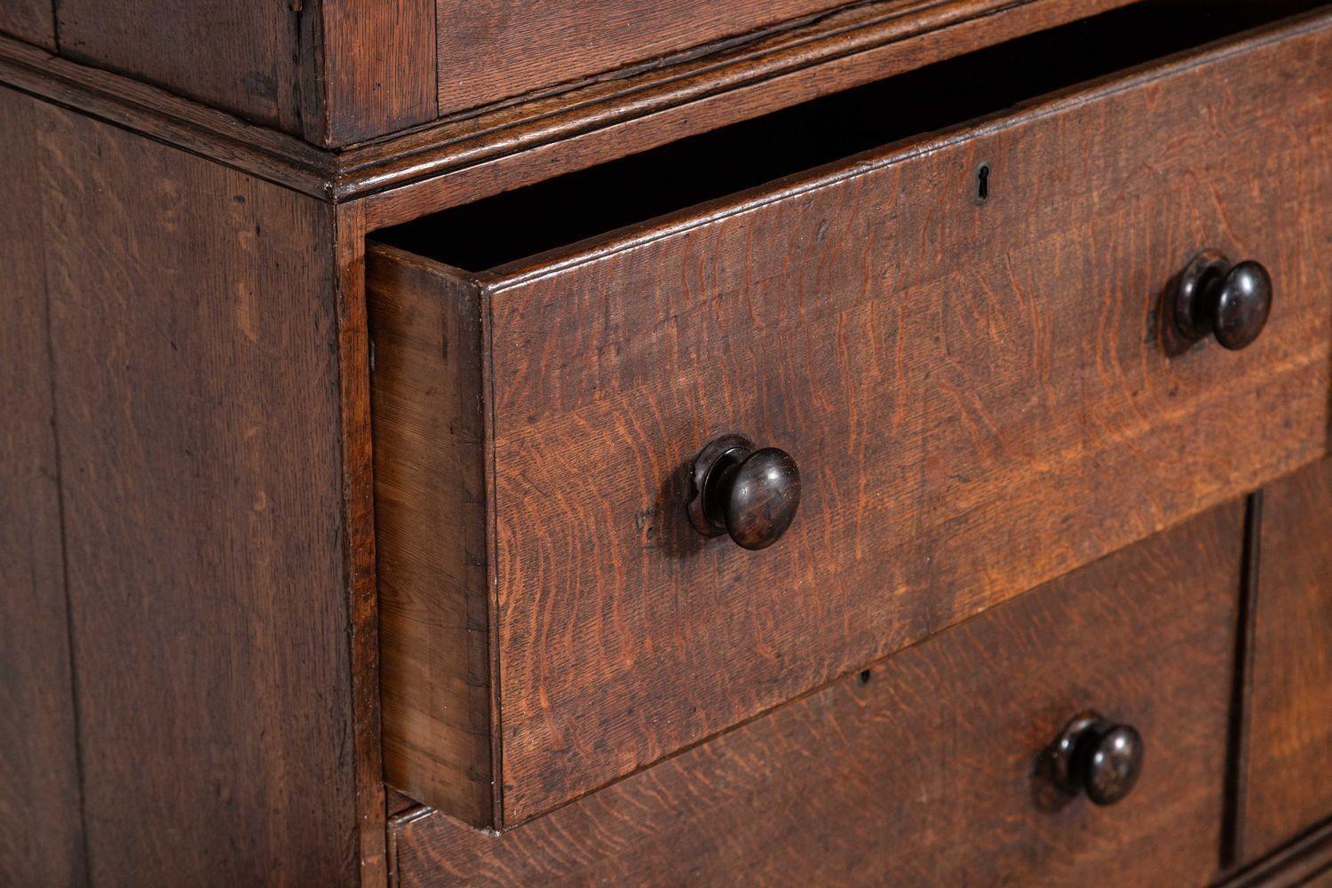 Large English George III Oak Housekeepers Cupboard 11