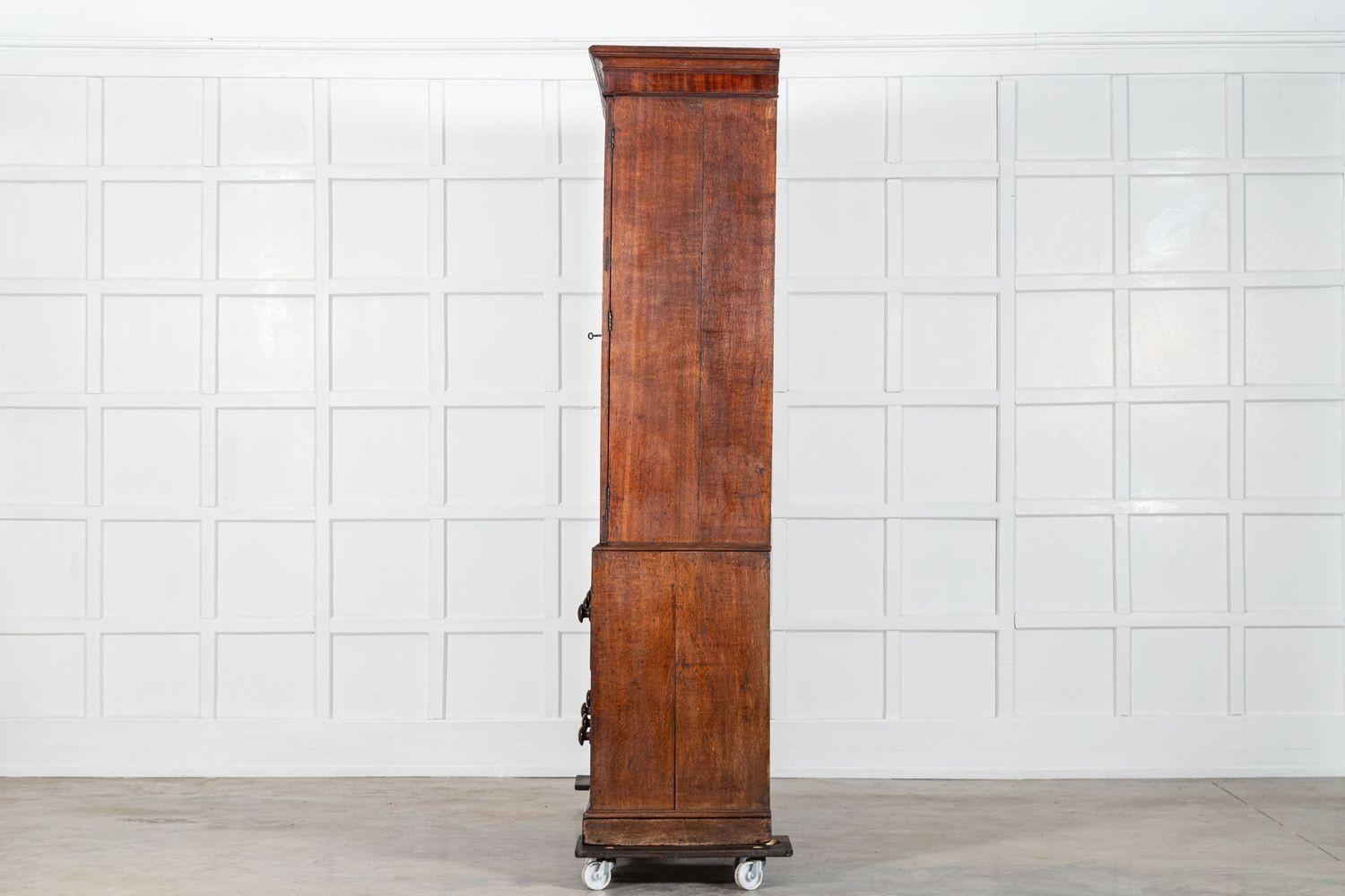 Large English George III Oak Housekeepers Cupboard 3