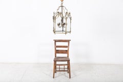 Large English Glazed Brass Lantern