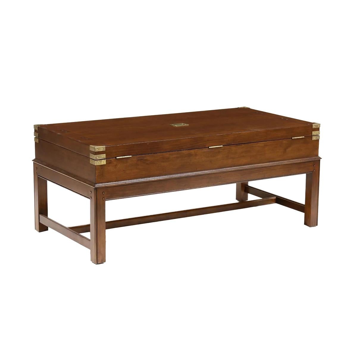 Large English Gun Case Coffee Table In New Condition For Sale In Westwood, NJ