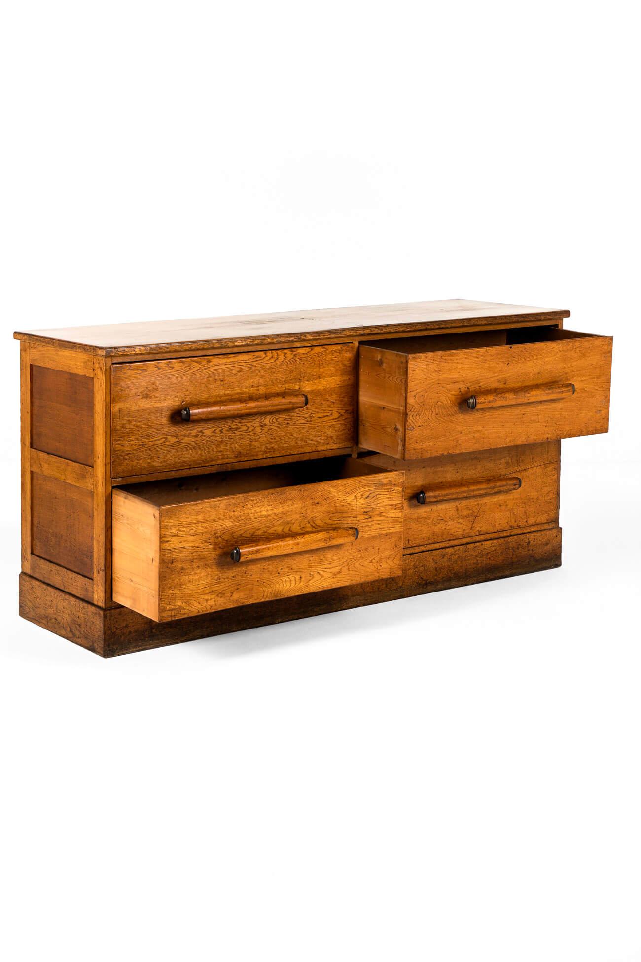 Industrial Large English Haberdashery Drawers For Sale