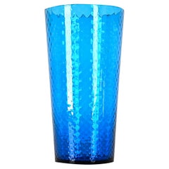 Antique Large English Hand Blown Glass Vase