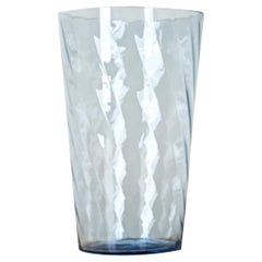 Antique Large English Hand Blown Glass Vase
