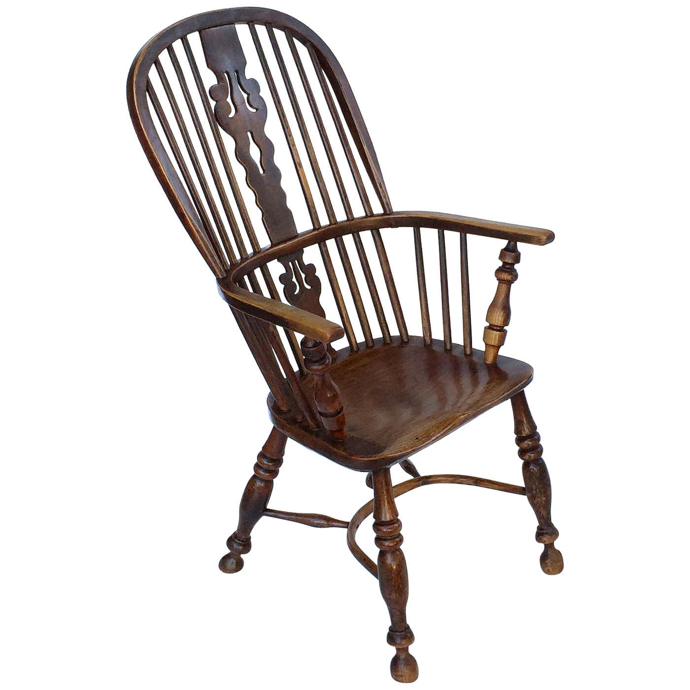 Large English High Back Windsor Armchair at 1stDibs | high back windsor ...