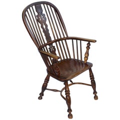 Large English High Back Windsor Armchair