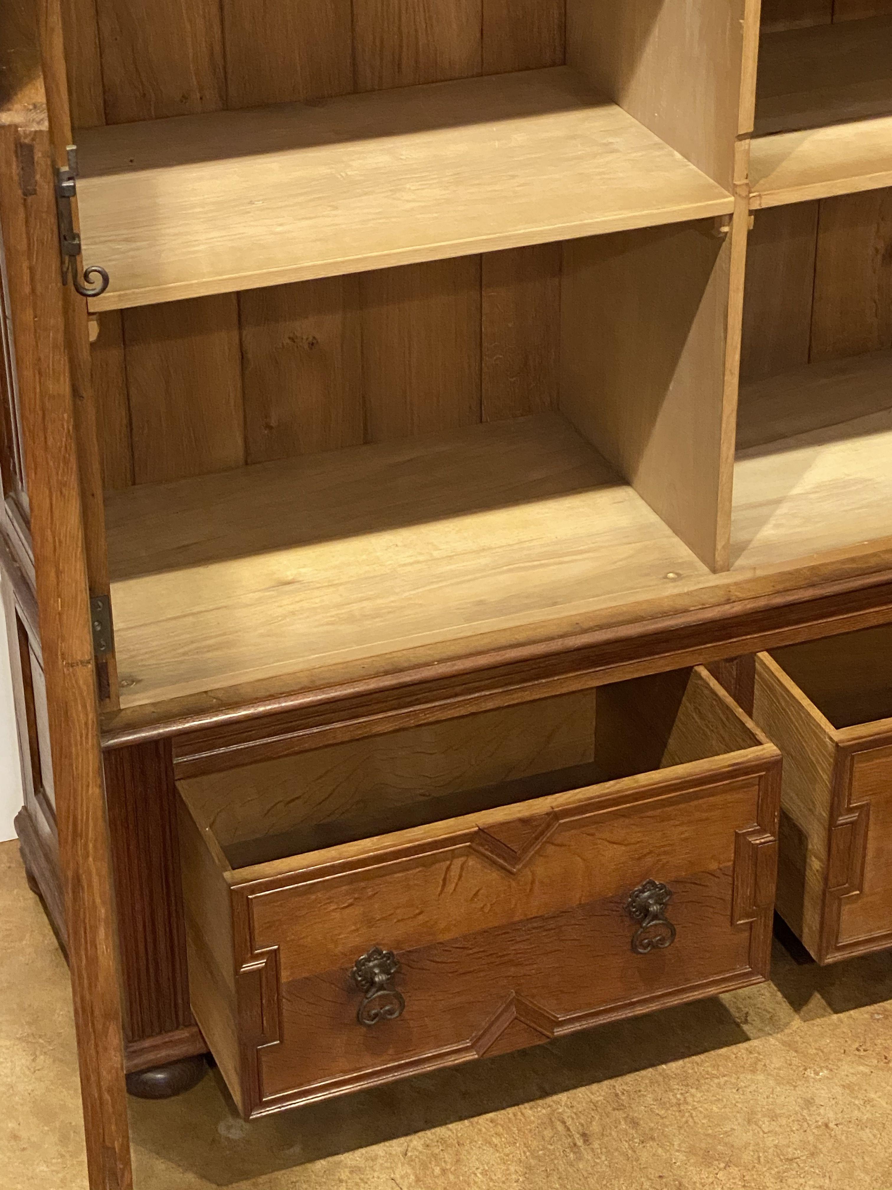Large English Historical Housekeeper's Cabinet or Cupboard of Oak 5