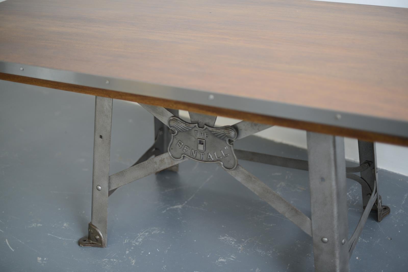 Iron Large English Industrial Table by Benthall, circa 1910 For Sale