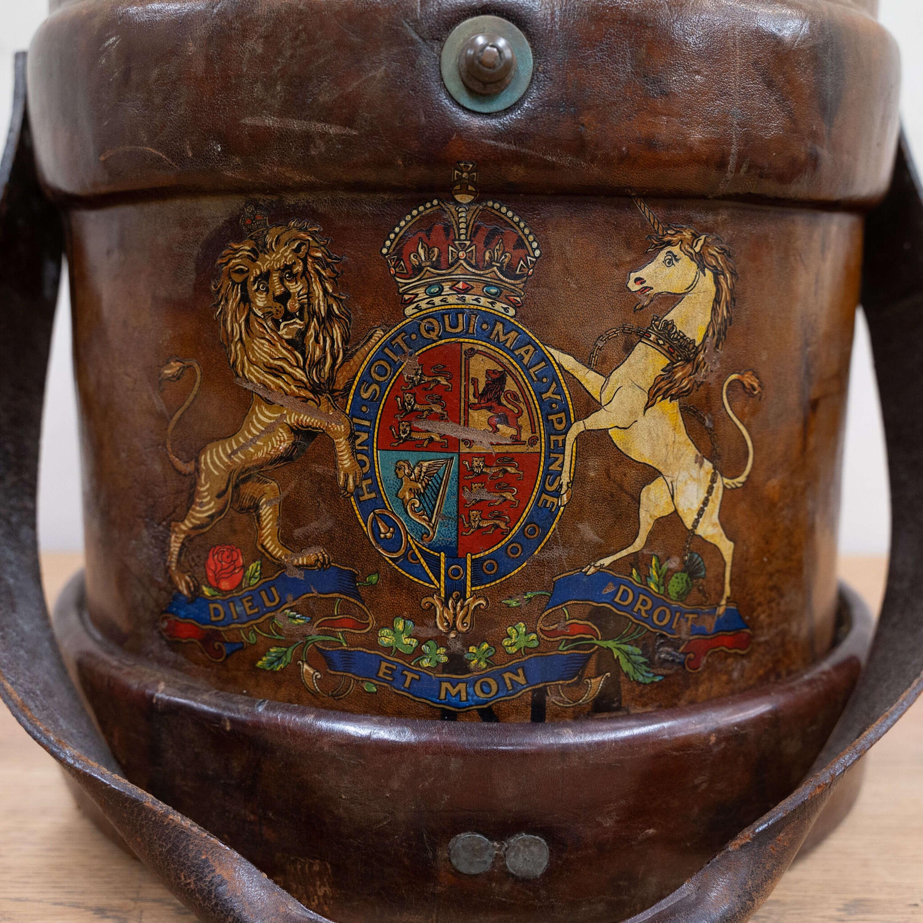 Britannico Portacorda grande in pelle inglese BH & G Ltd in vendita