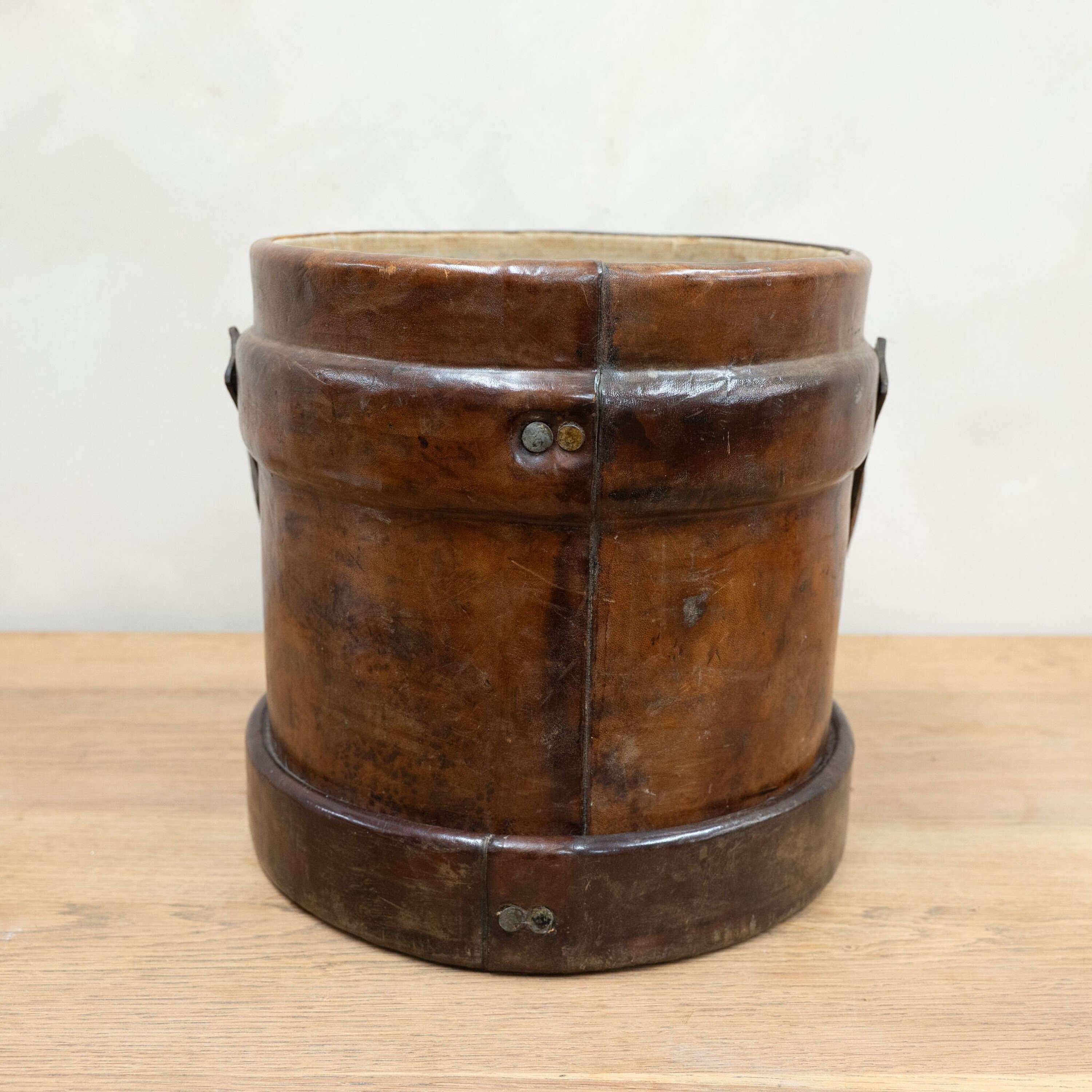 Fatto a mano Portacorda grande in pelle inglese BH & G Ltd in vendita