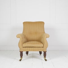 Large English library chair