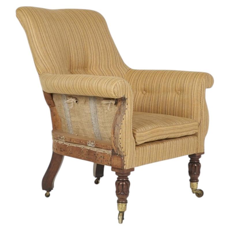 Sillón grande de biblioteca inglés en venta
