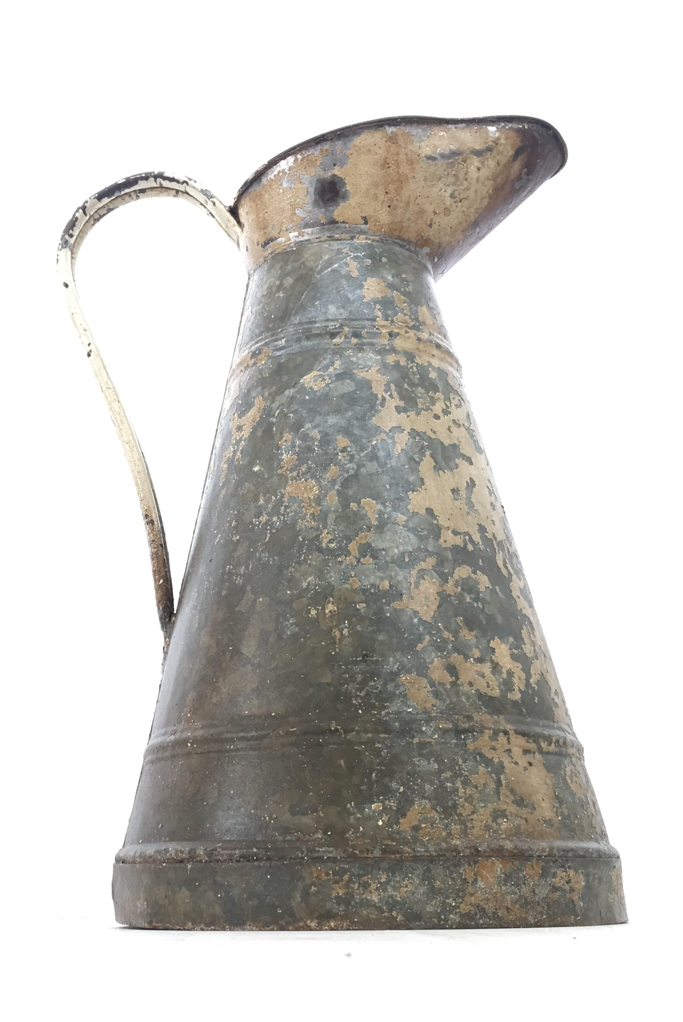 Large English Metal Pitcher, Late 19th Century For Sale 1