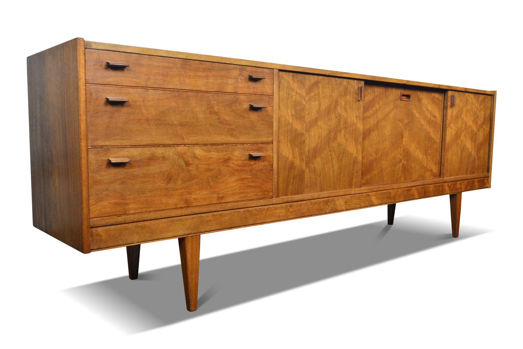 Origin: England
Designer: Unknown
Manufacturer: Unknown
Era: 1960s
Materials: Walnut
Measurements: 87