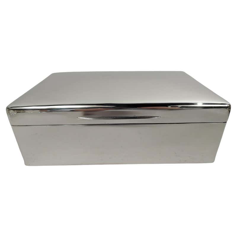 Silver Mini Box Rare Novelty English Sterling Silver Money Box / Bank, Miniature Cash ...