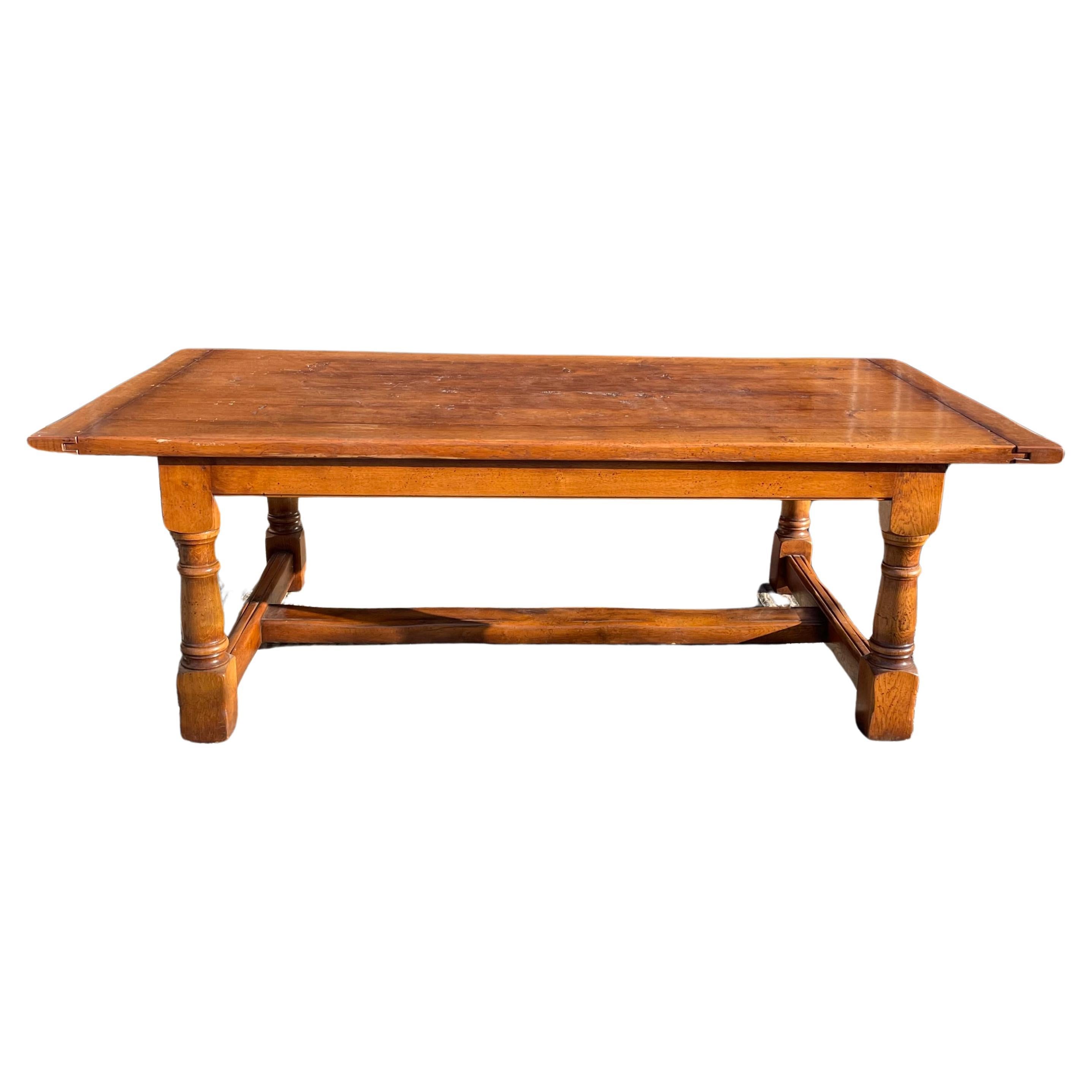Large English oak farm house table 