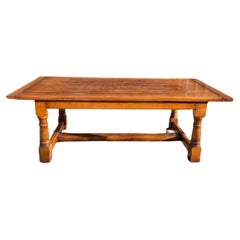 Vintage Large English oak farm house table 