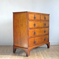 Large English Oak Gothic Revival Chest of Drawers, Manner of Pugin, 19th Century