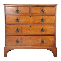 Large English Oak Gothic Revival Chest of Drawers, Manner of Pugin, 19th Century