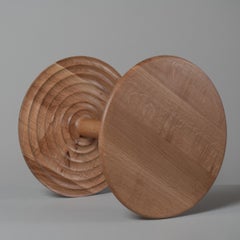 Large English Oak Handcrafted Side, Drink Table