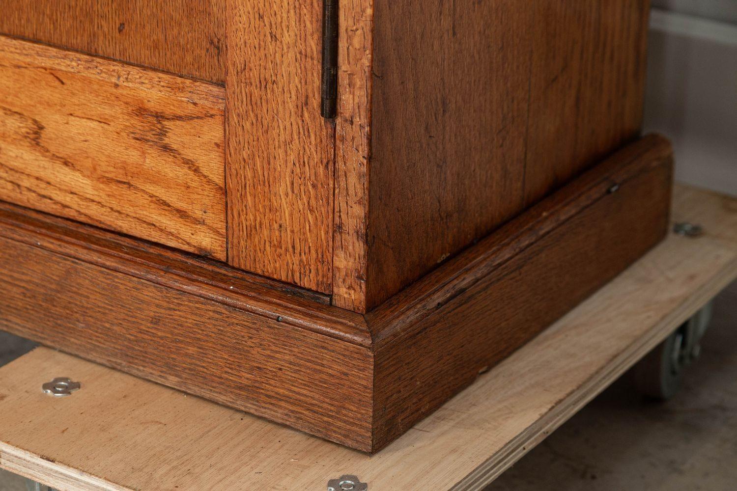 Large English Oak Panelled Larder Cupboard 6