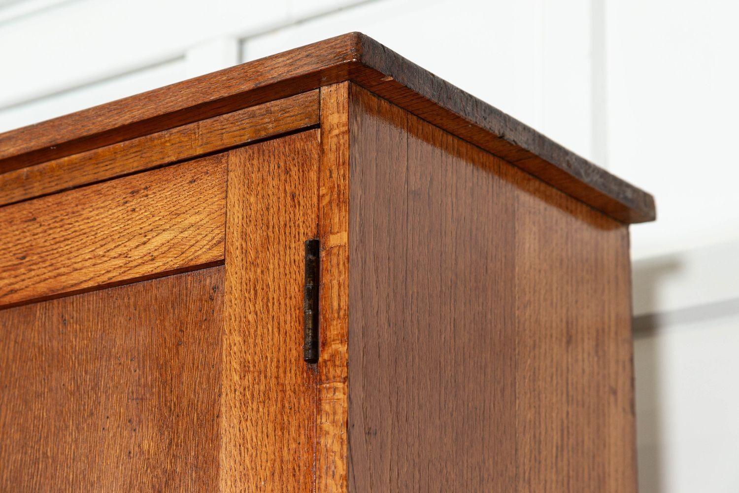 Large English Oak Panelled Larder Cupboard 7