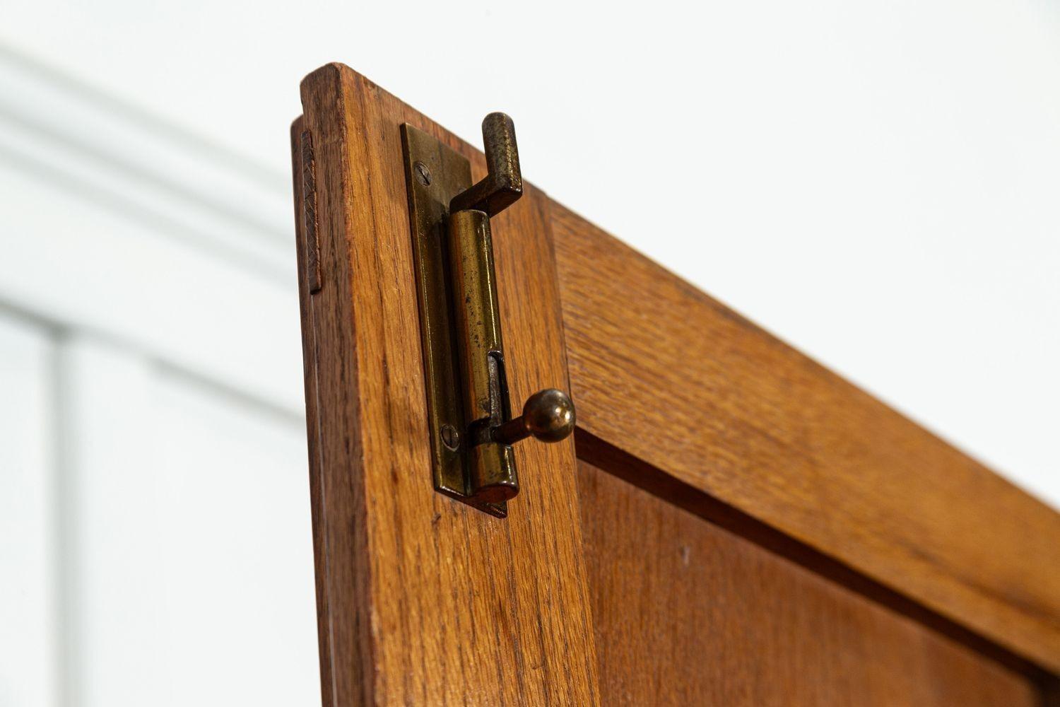Large English Oak Panelled Larder Cupboard 8