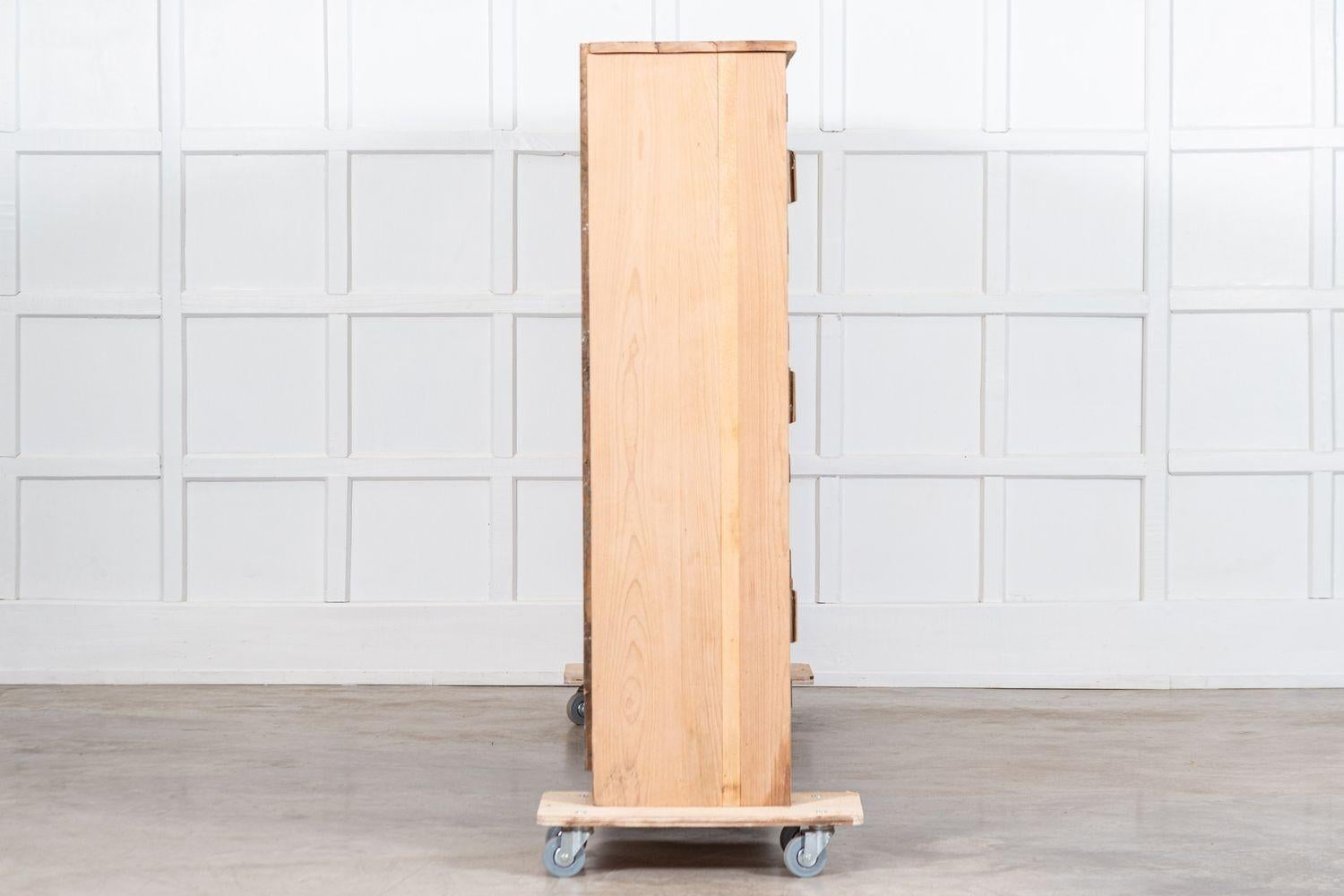 Large English Oak & Pine Locker Cabinet For Sale 4