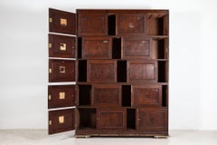 Large English Oak Solicitors Notary Deeds Cabinet