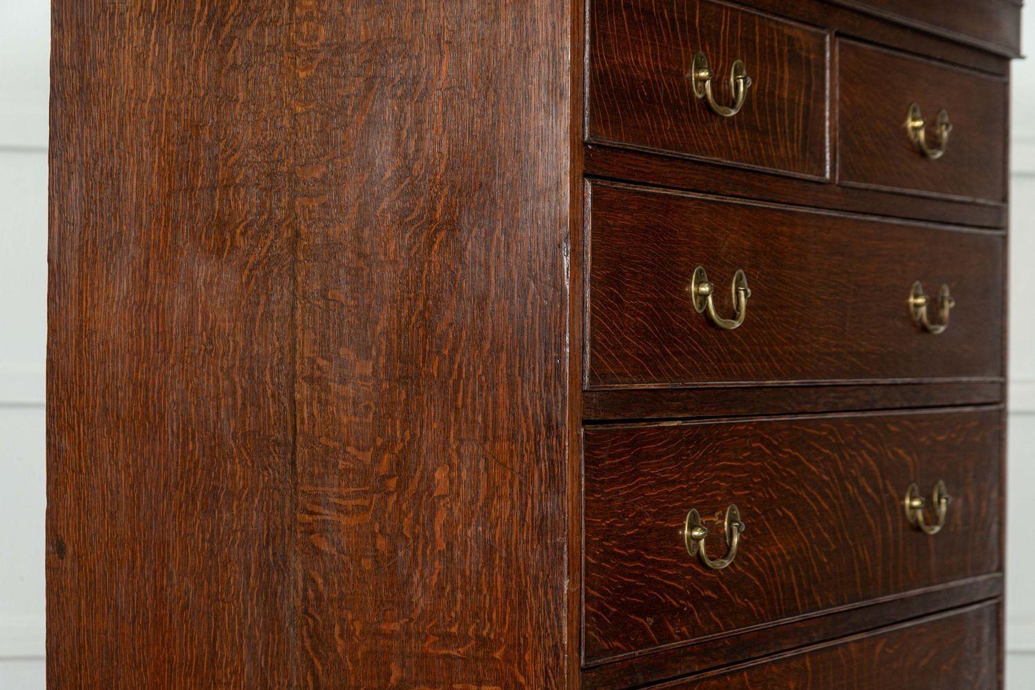 Cassettiera Tallboy grande in Oak in vendita 7