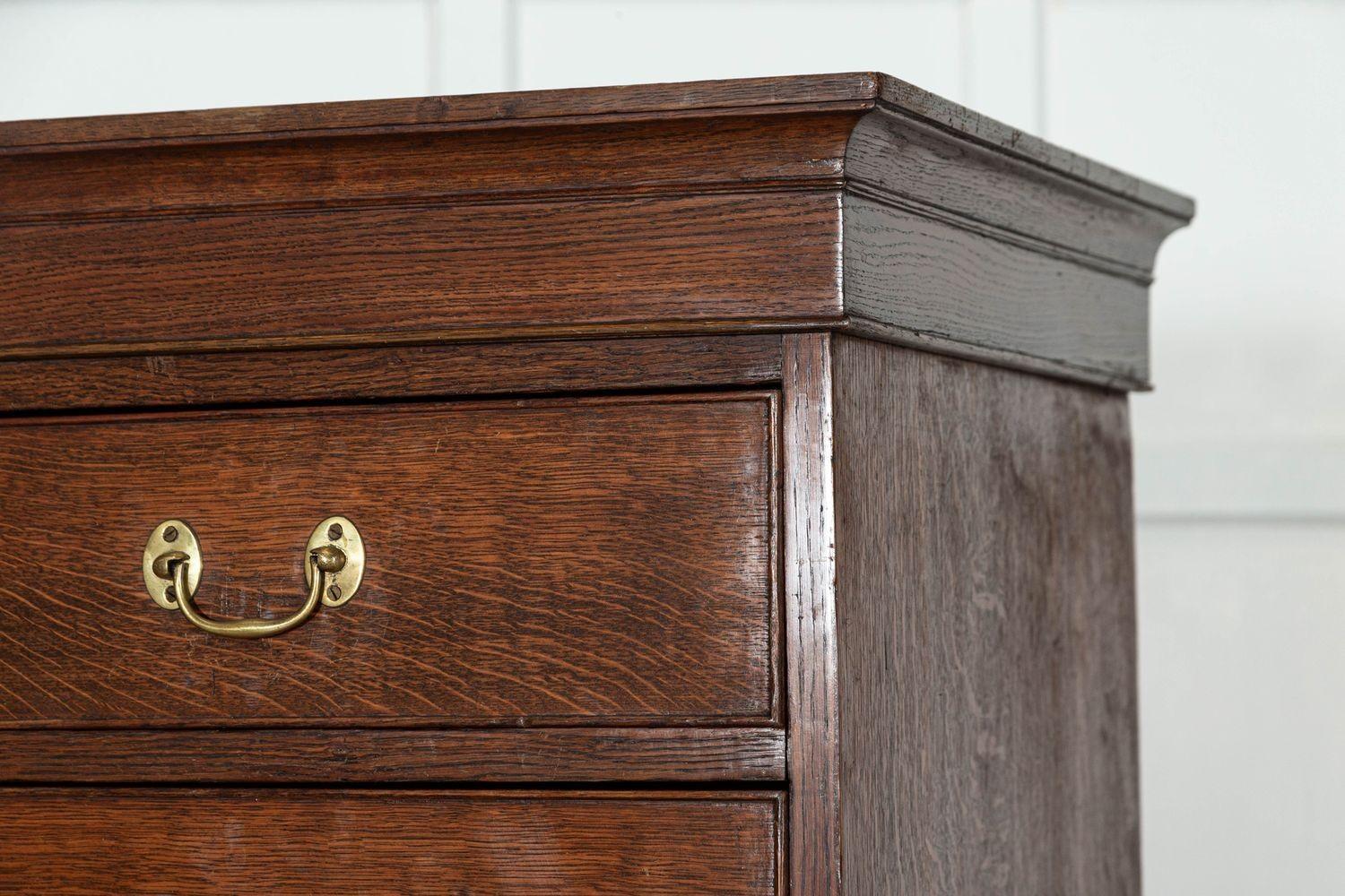 Cassettiera Tallboy grande in Oak in vendita 4
