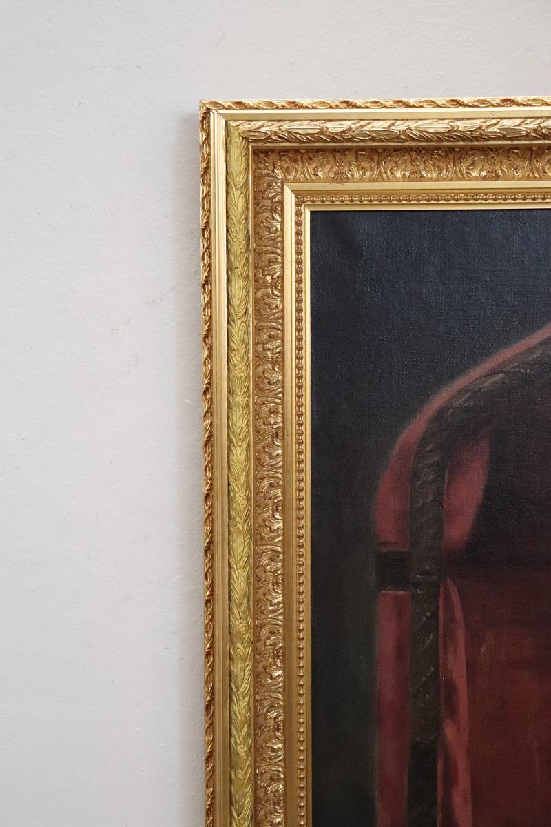 Großes englisches Ölgemälde auf Leinwand, Porträt einer Dame, signiert und datiert 1913 im Angebot 9