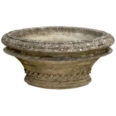 Large English Oval Garden Stone Planter or Urn