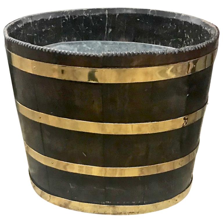 Large English Peat Bucket For Sale at 1stdibs