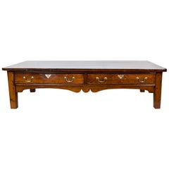 Antique Large English Pine Coffee Table