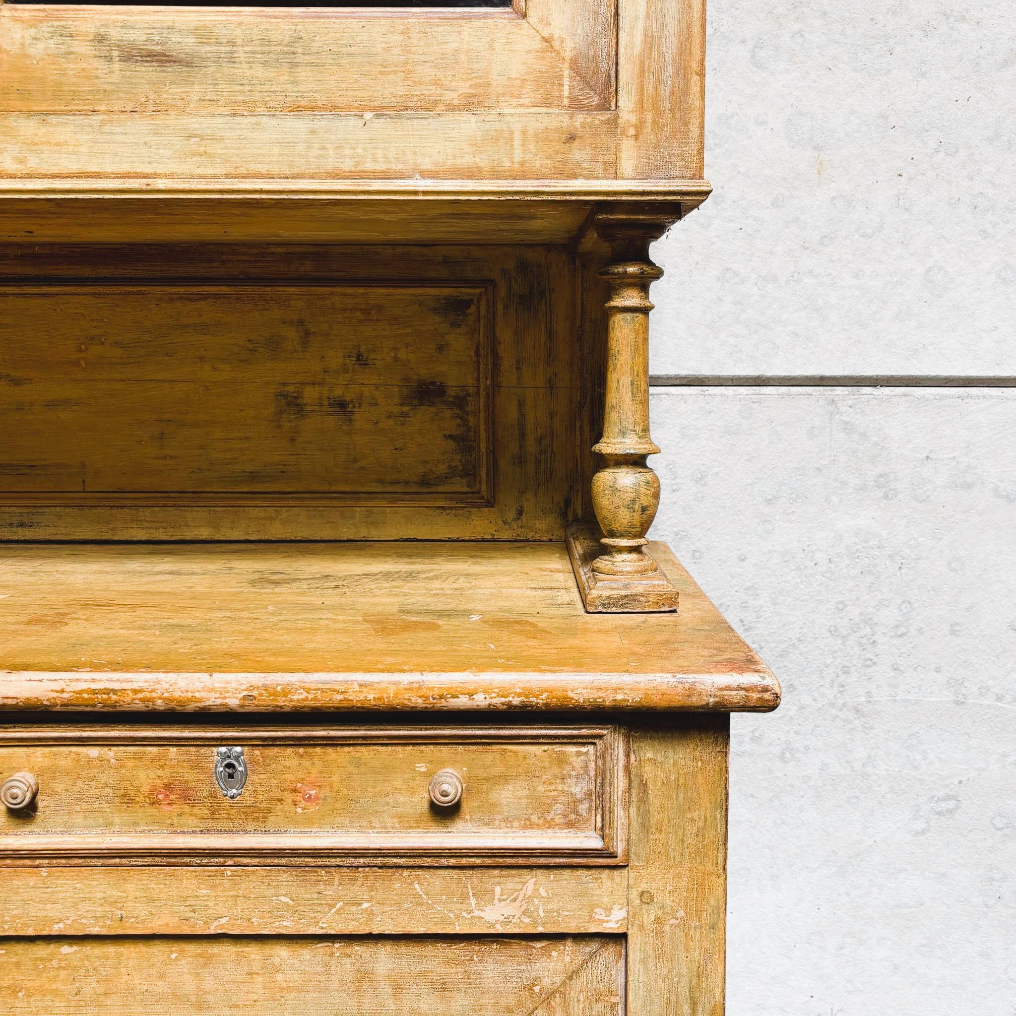 Large English Pine Farmhouse Dresser In Good Condition In Kettering, GB