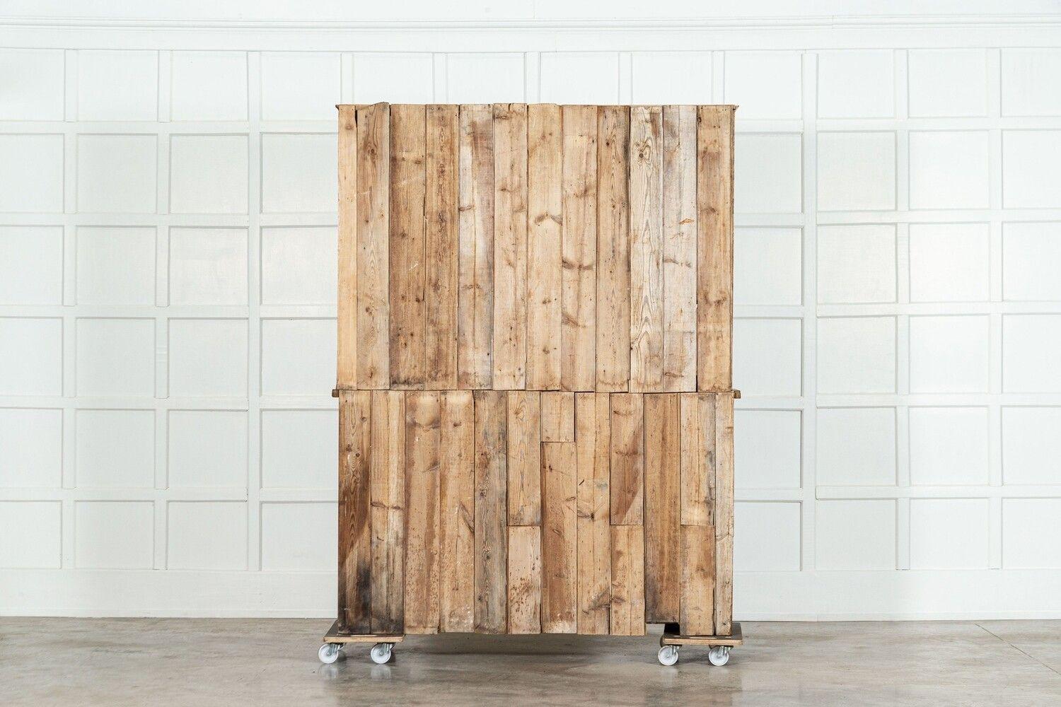 Large English Pine Glazed Dresser For Sale 7