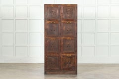Large English Pine Locker Cabinet